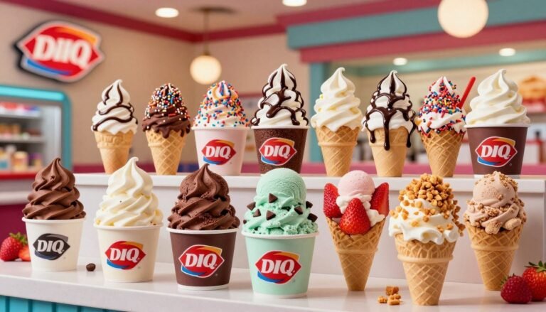 dairy queen ice cream menu