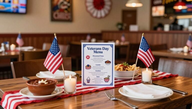 Chili's Veterans Day Menu